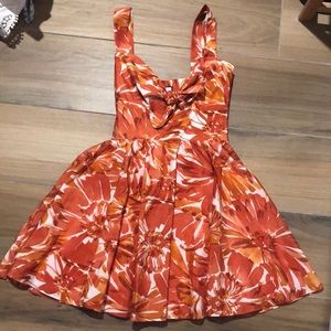 Alexis Coral and Orange dress